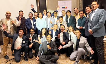 Rahul Kapoor facilitating the JITO International Annual Kick-Off Meet with global chapter leaders, guiding strategic planning and priority setting for impactful global initiatives.