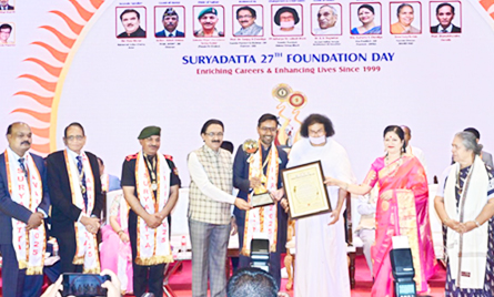 Motivational Speaker, Mindset Coach, and Author Rahul Kapoor was honored with the Suryadatta National Award 2025 for Excellence in Motivational Speaking at a ceremony held today in Pune.