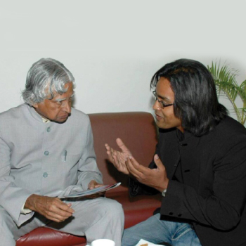 Image of Mindset Coach Rahul Kapoor with Dr. APJ Abdul Kalam Former President of India