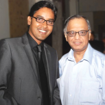 Image of Mindset Coach Rahul Kapoor with N. R. Narayana Murthy Founder, Infosys